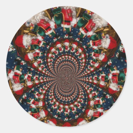 Sticker Rond Fils de vacances : Ensemble de papeterie d'art de  (Devant)