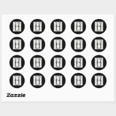 Sticker Rond Fils Et Père (Feuille)