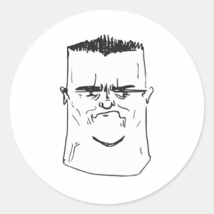 Sticker Rond Fils Je Suis Décevant Père Rage Comic Mème