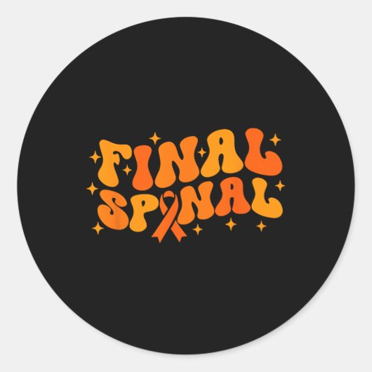 Sticker Rond Fin Finale Du Traitement Application De Sensibilis (Devant)