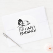 STICKER ROND FIN HEUREUSE (Enveloppe)