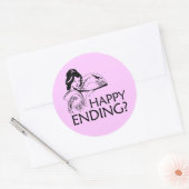 STICKER ROND FIN HEUREUSE (Enveloppe)