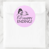 STICKER ROND FIN HEUREUSE (Sac)