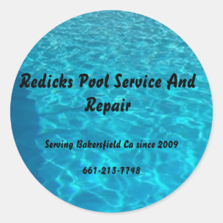 Sticker Rond Final_pool, Redicks Pool Service And Repair, Se...