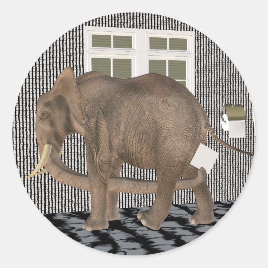 Sticker Rond Finalement, ménage rompu (Devant)