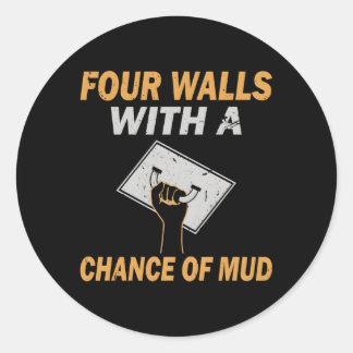 Sticker Rond Finisseur Drywall Rénovation de la maison