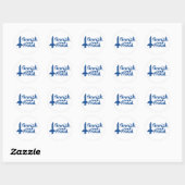 Sticker Rond Finlandais et fier (Feuille)