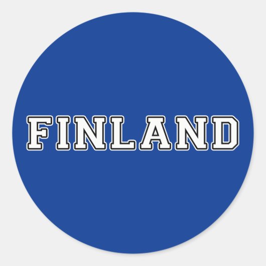 Sticker Rond Finlande (Devant)