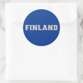 Sticker Rond Finlande (Sac)