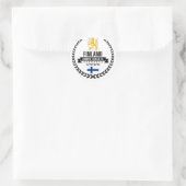 Sticker Rond Finlande (Sac)