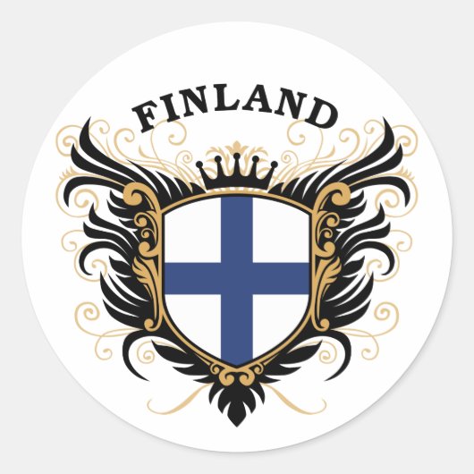 Sticker Rond Finlande (Devant)