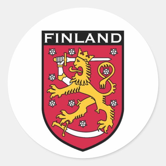 Sticker Rond Finlande (Devant)