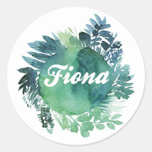 Sticker Rond Fiona Foliage