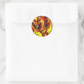 Sticker rond Fire Spirit (Sac)