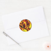 Sticker rond Fire Spirit (Enveloppe)