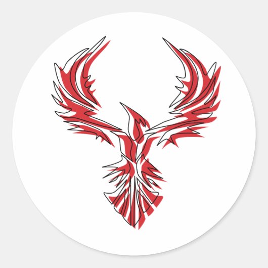 Sticker Rond Firebird - Phoenix (Devant)