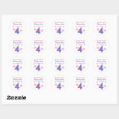 Sticker Rond Firecracker 4e anniversaire (Feuille)