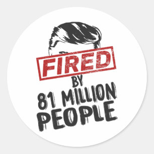 Sticker Rond Fired Vote Harris Waltz 2024 Kamala Pour Président