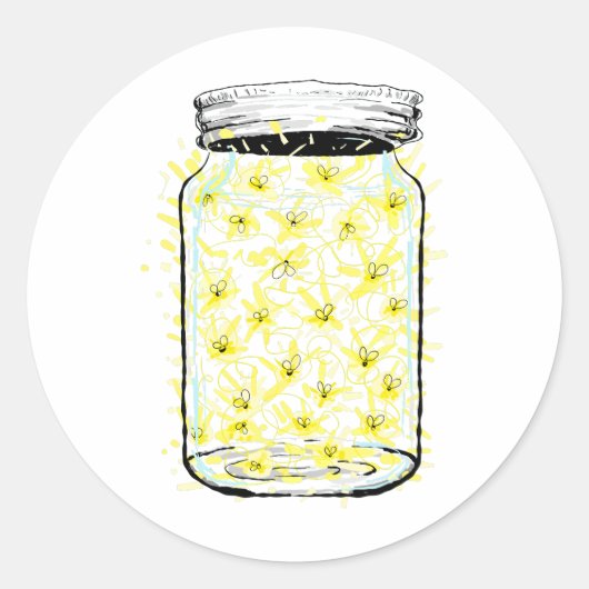 Sticker Rond Firefly Frenzy (Devant)