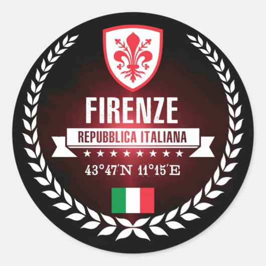 Sticker Rond Firenze (Devant)