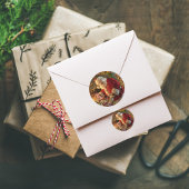 Sticker Rond Fireplace de Vintage