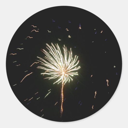 Sticker Rond Fireworks 1 (Devant)