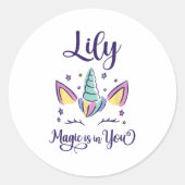 Sticker Rond First Name Lily D Lily  (Devant)