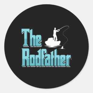 Sticker Rond Fischer Vater Angler Papa Der Stabschef Fishing Bo