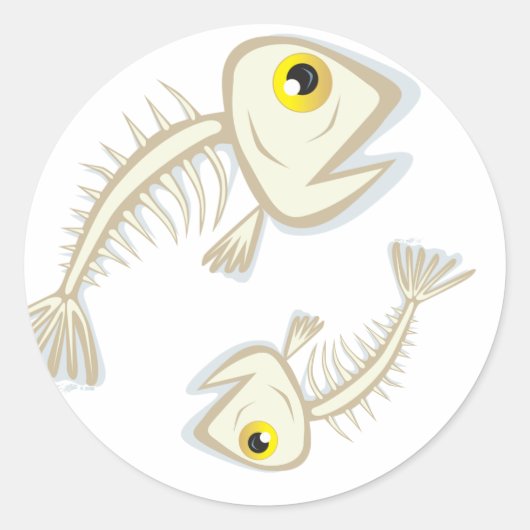 Sticker Rond FishBones, FishBones (Devant)