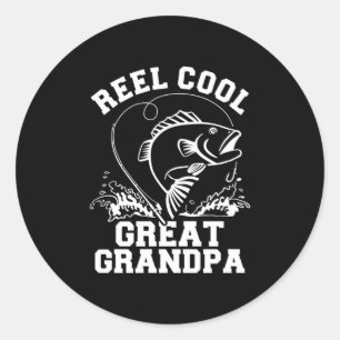 Sticker Rond Fisher Reel Cool Grand Grand Papi