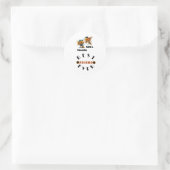 Sticker Rond Fishy Meilleur Ami Pour Des Besties (Sac)