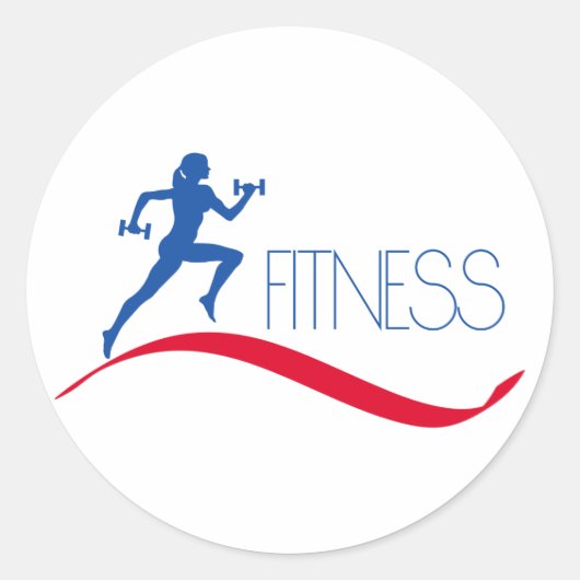 Sticker Rond Fitness (Devant)