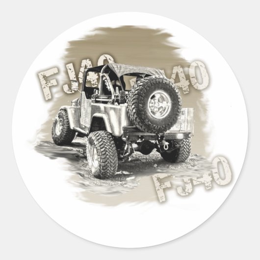 STICKER ROND FJ40 (Devant)