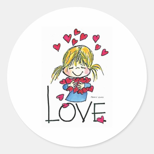 Sticker Rond FL-004 Big Love (Devant)