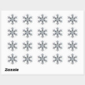 Sticker Rond Flacon de neige (Feuille)