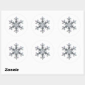 Sticker Rond Flacon de neige (Feuille)