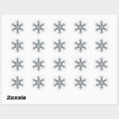 Sticker Rond Flacon de neige (Feuille)