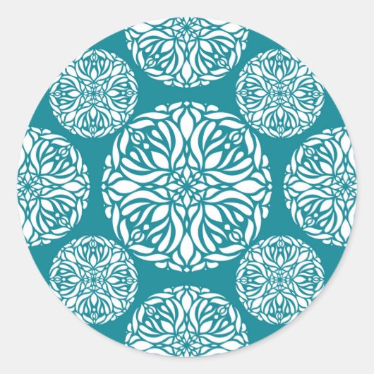 Sticker Rond Flacon de neige d'hiver (Devant)