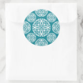 Sticker Rond Flacon de neige d'hiver (Sac)