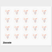 Sticker Rond Flacon de parfum avec brume scintillante (Feuille)