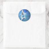 Sticker Rond Flacon de parfum Blue Sparkle Star Glam (Sac)