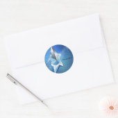 Sticker Rond Flacon de parfum Blue Sparkle Star Glam (Enveloppe)