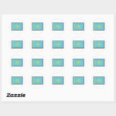 Sticker Rond Flag (Feuille)