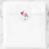 Sticker Rond Flamant rose de remplissage (Sac)