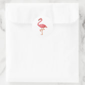 Sticker Rond Flamant rose Franklin (Sac)