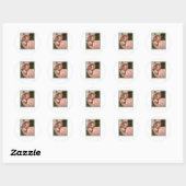 Sticker Rond Flamants roses de Floride (Feuille)