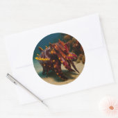 Sticker Rond Flamboyant (Enveloppe)