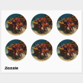 Sticker Rond Flamboyant (Feuille)