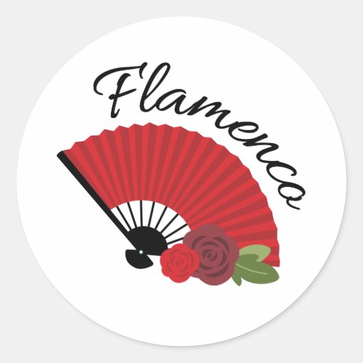 Sticker Rond Flamenco (Devant)