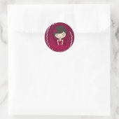 Sticker Rond Flamenco (Sac)